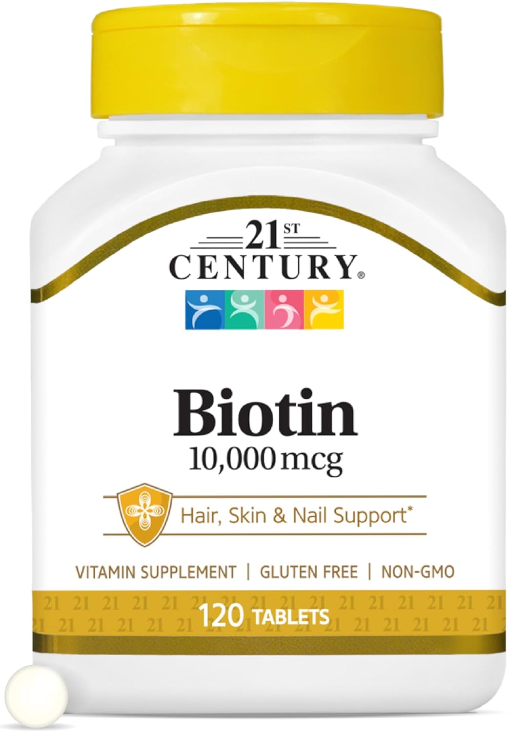 21st Century Biotin - 10,000mcg - 120 Tablets