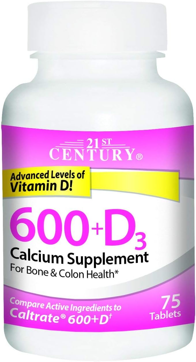 21st Century Calcium - 600mg - 75 Tablets