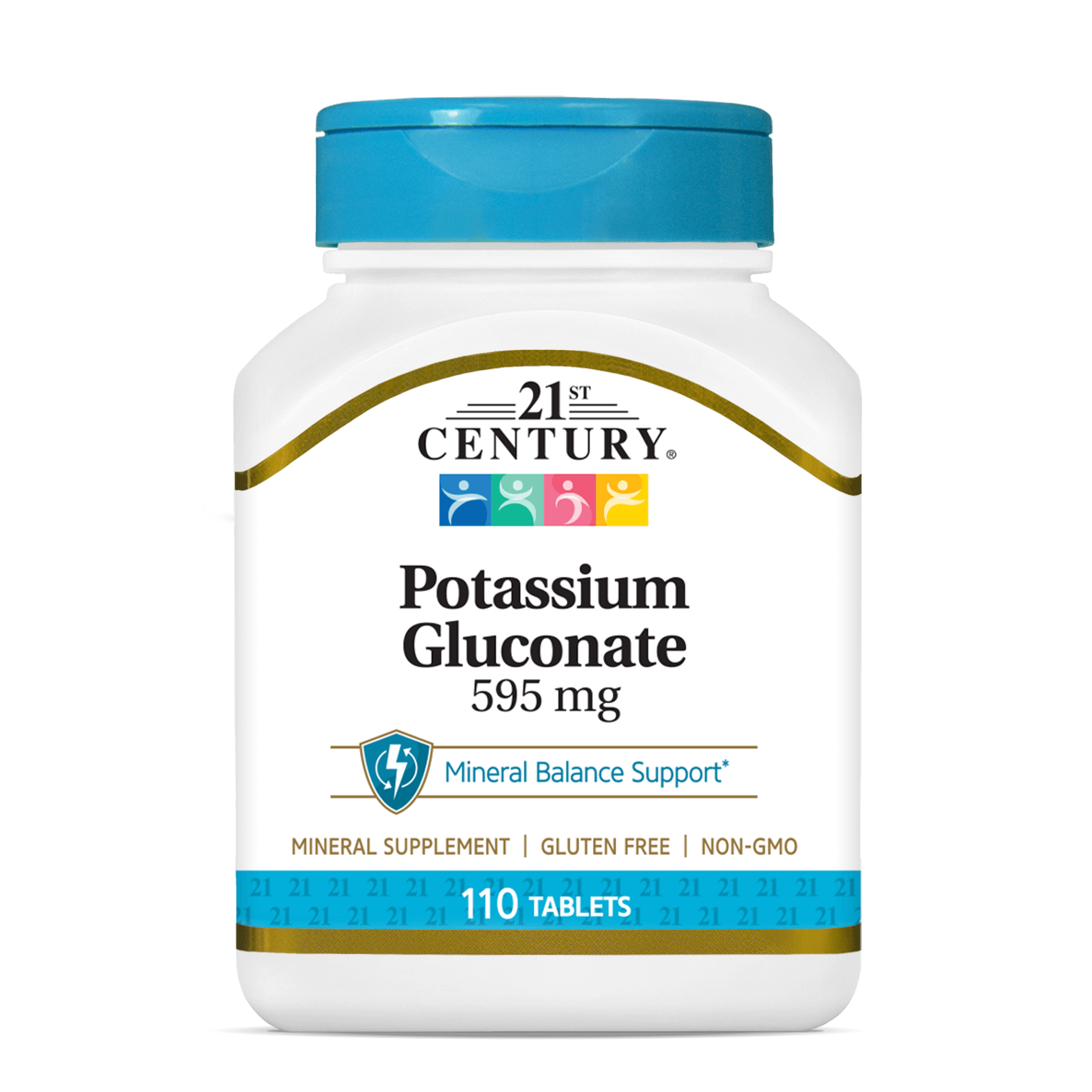 21st Century Potassium Gluconate - 595mg - 110 Tablets