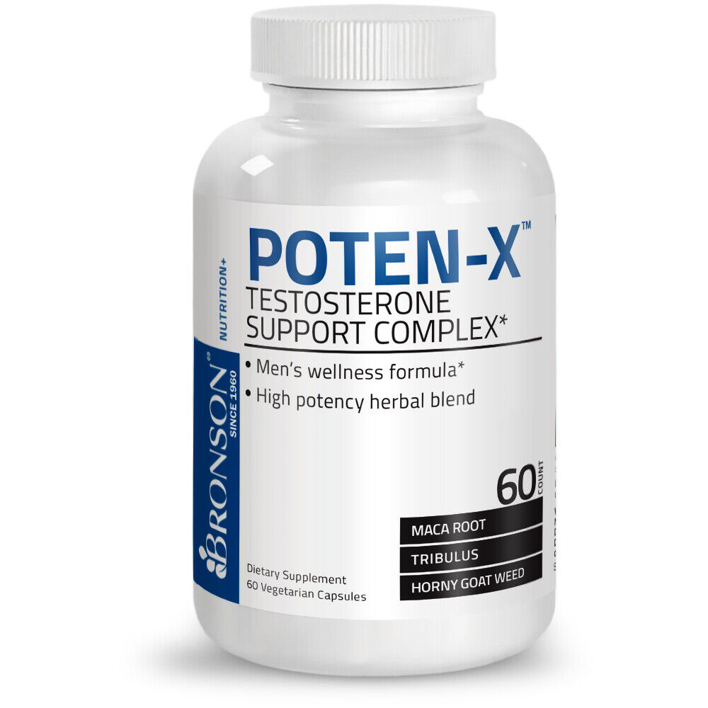 Bronson Poten-X Testosterone Support Complex - 60 Vegetarian Capsules