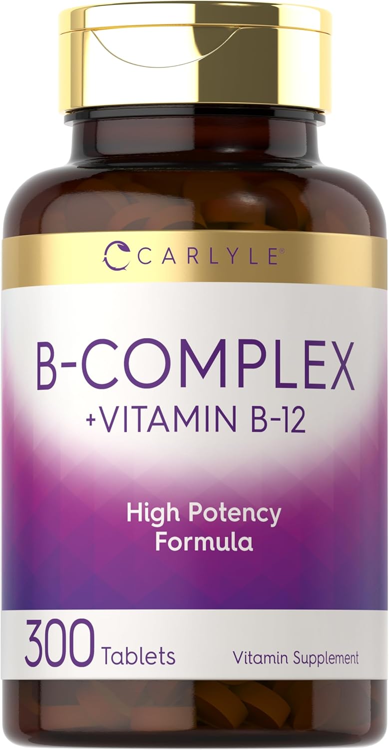 CARLYLE B-Complex + Vitamin B-12 - 300 Tablets