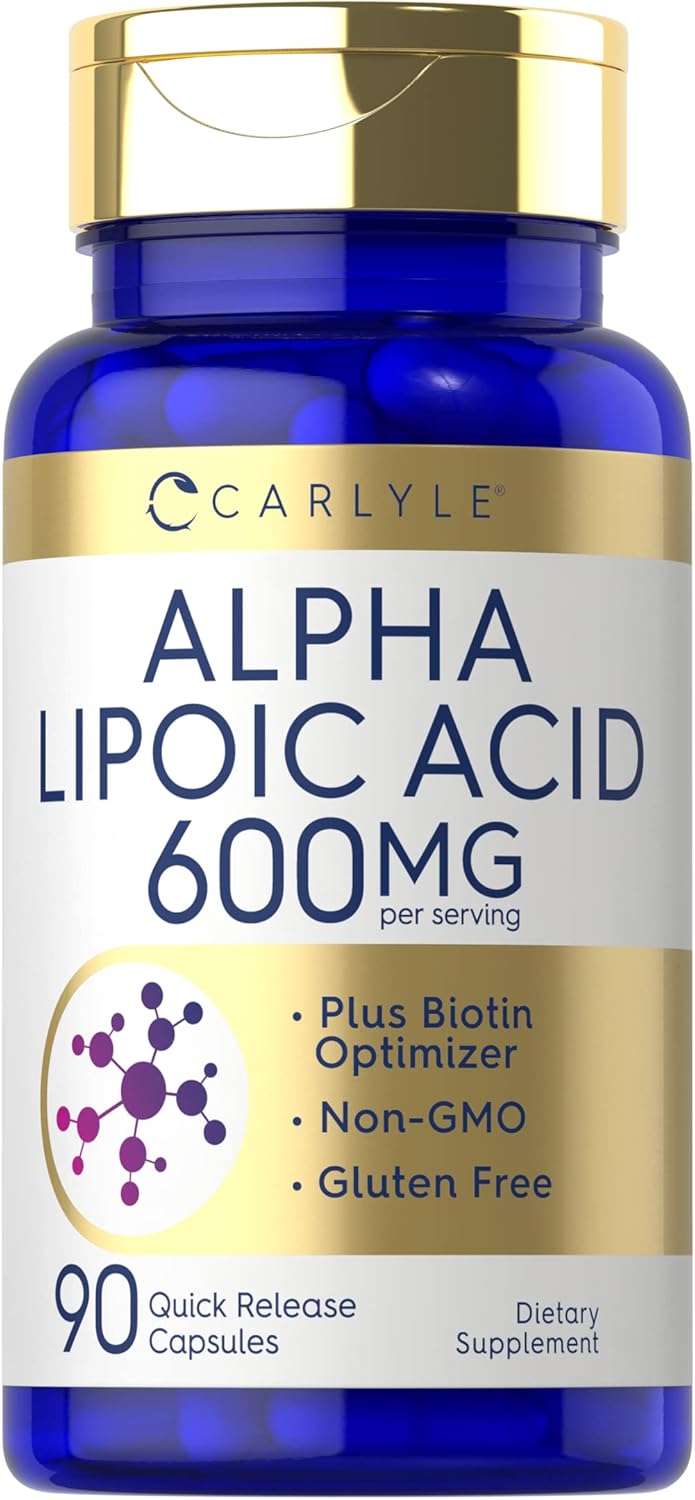 Carlyle Alpha Lipoic Acid - 600mg - 90 Capsules