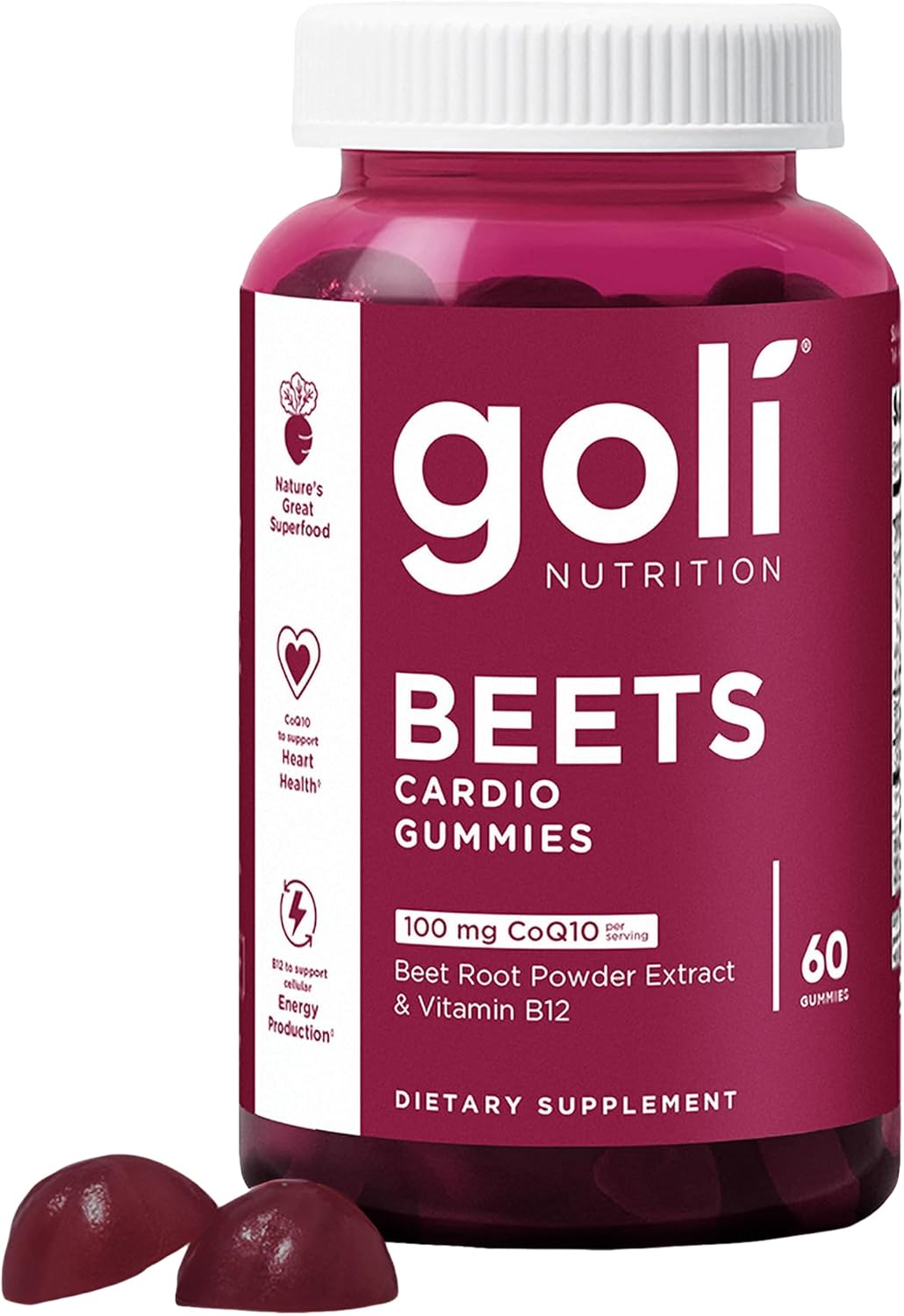 Goli Nutrition Beets Cardio Gummies - 60 Gummies