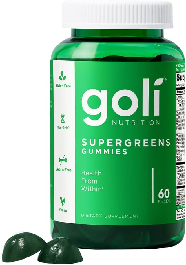 goli Nutrition Supergreens Gummies - 60 Pieces