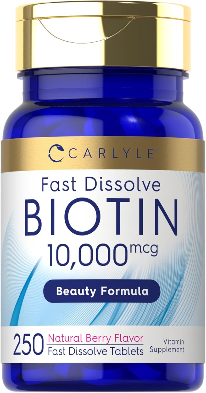 Carlyle Biotin Fast Dissolve - 10,000 mcg - 250 Tablets
