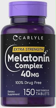 Carlyle Extra Strength Melatonin Complex - 40mg - 150 Tablets