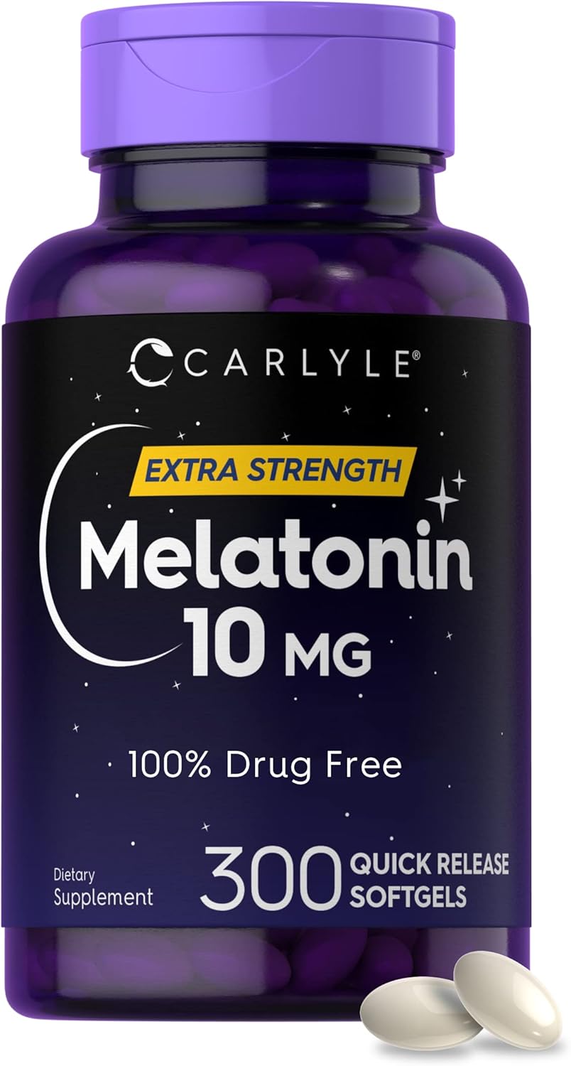 Carlyle Melatonin - 10mg - 300 Capsules