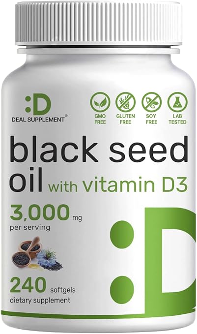 Deal Supplement Black Seed Oil - 240 Capsules