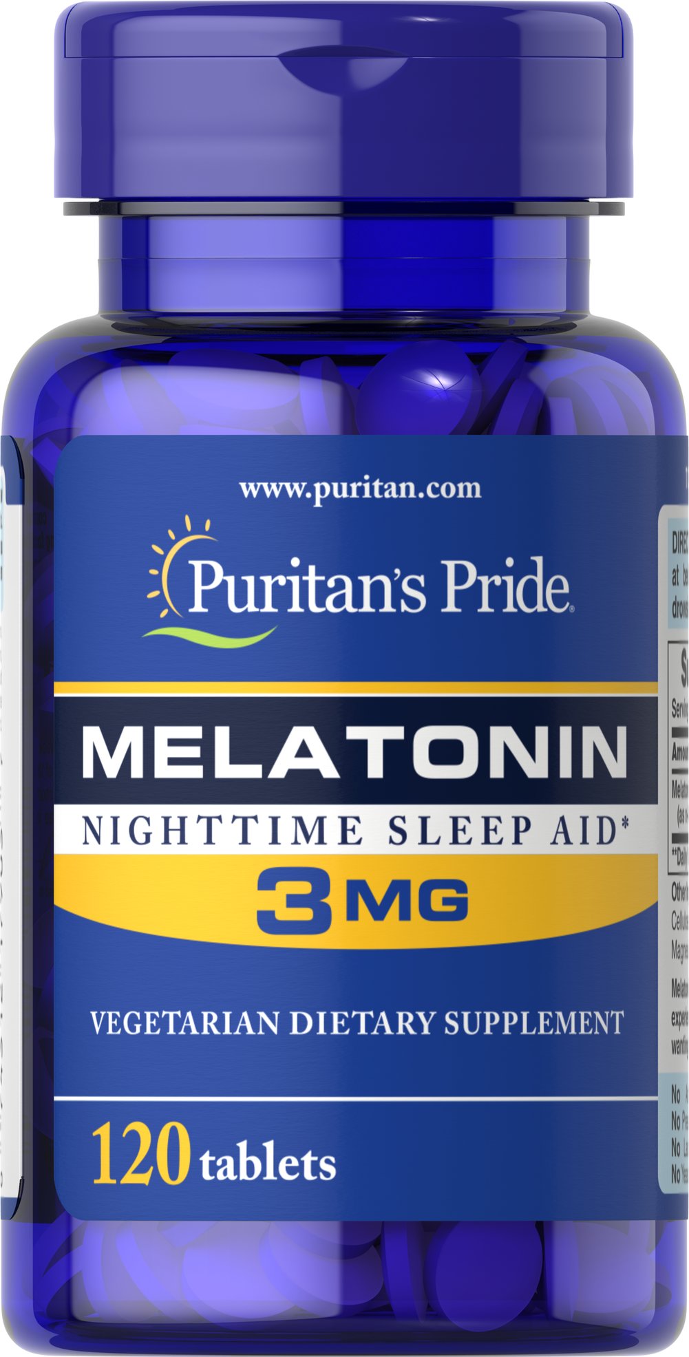 Puritan's Pride Melatonin - 3mg - 240 Tablets