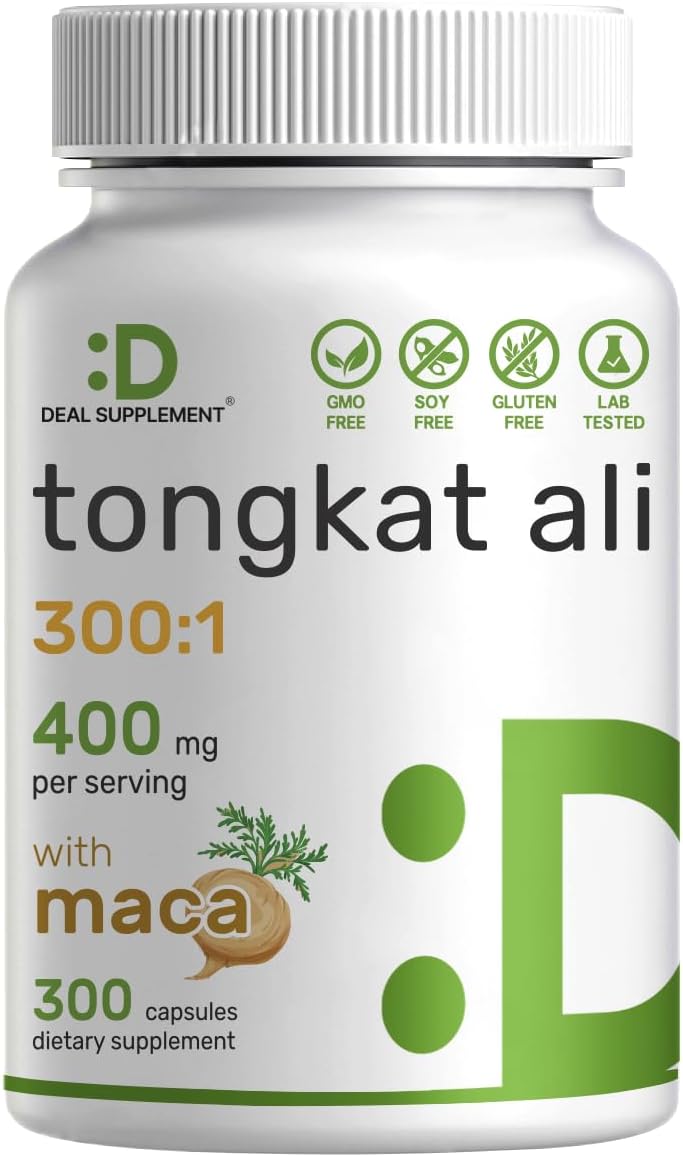 Deal Supplement Tongkat Ali - 400mg - 300 Capsules