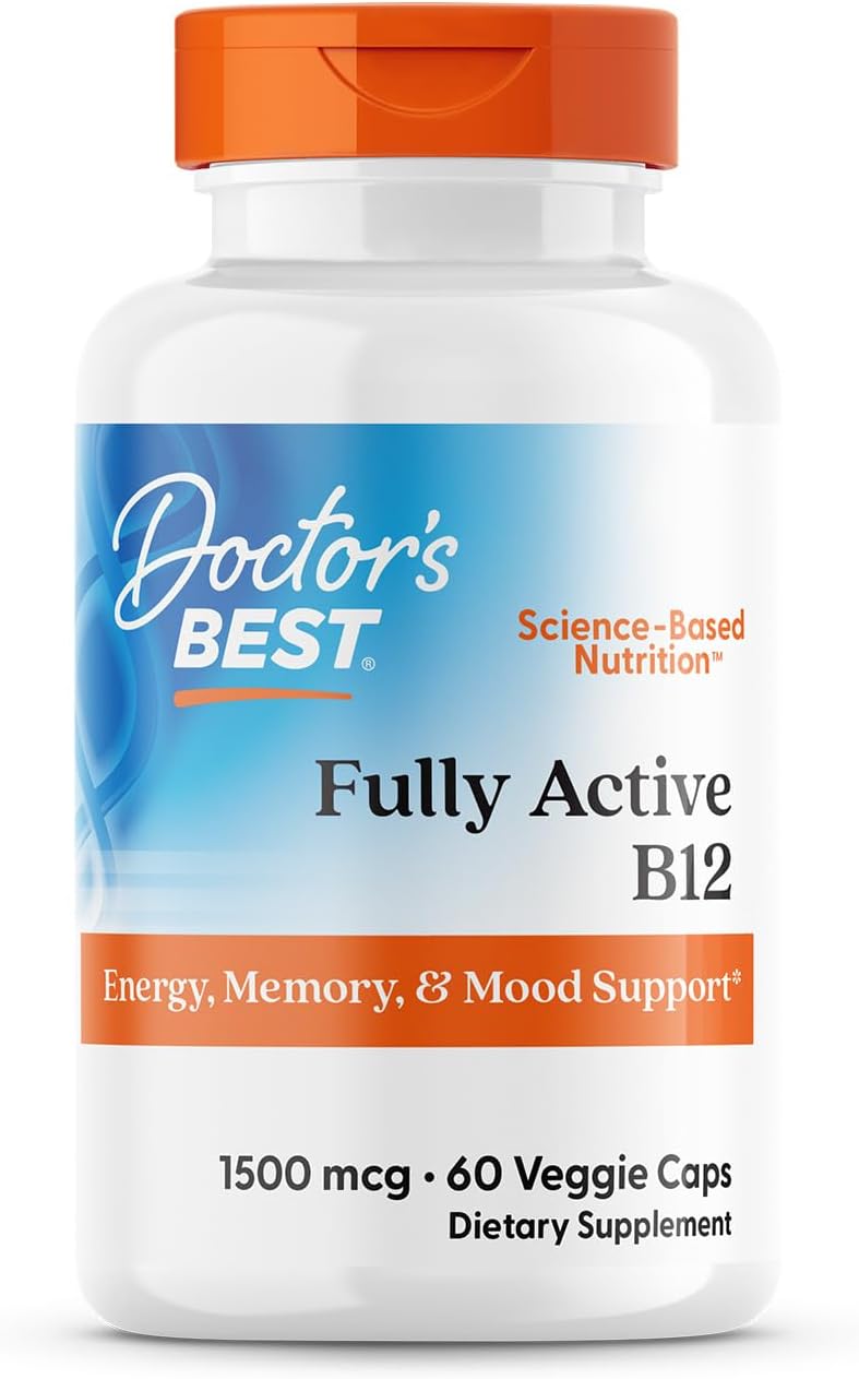 Doctor's Best Fully Active B12 - 1,500mcg - 60 Veggie Caps