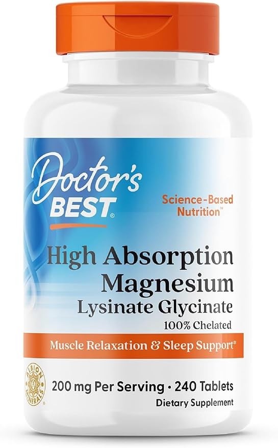 Doctor's Best High Absorption Magnesium - 200mg - 240 Tablets