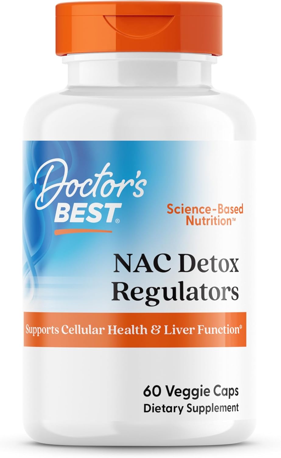 Doctor's Best NAC Detox Regulators with Seleno Excell® - 60 Veggie Caps