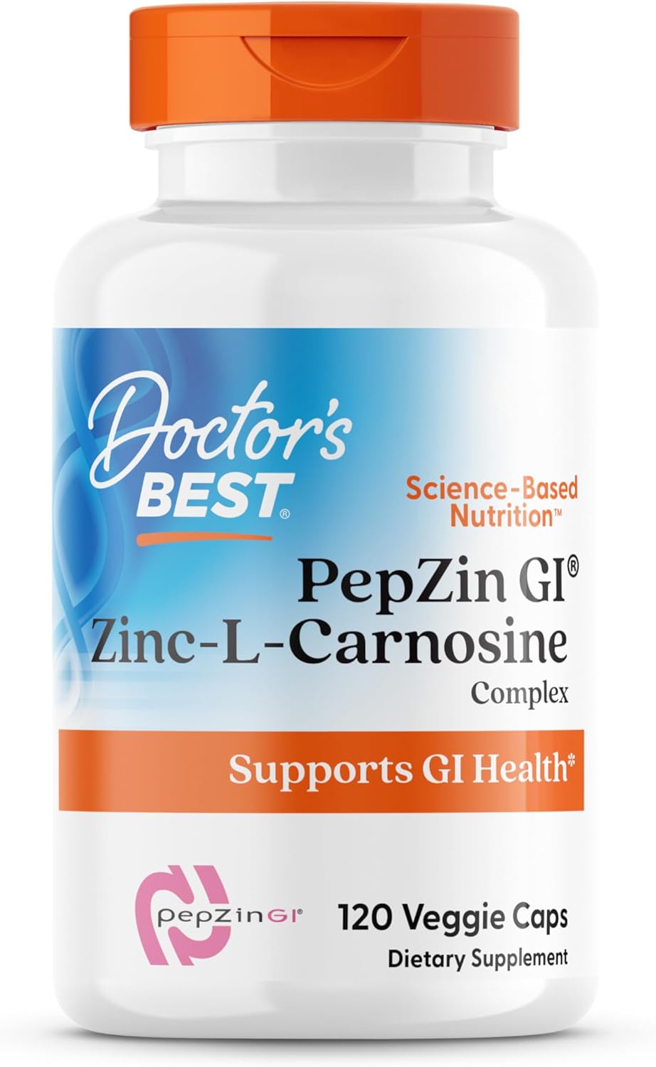Doctor's Best Pepzin GI Zinc-L-Carnosine - 120 Veggie Caps