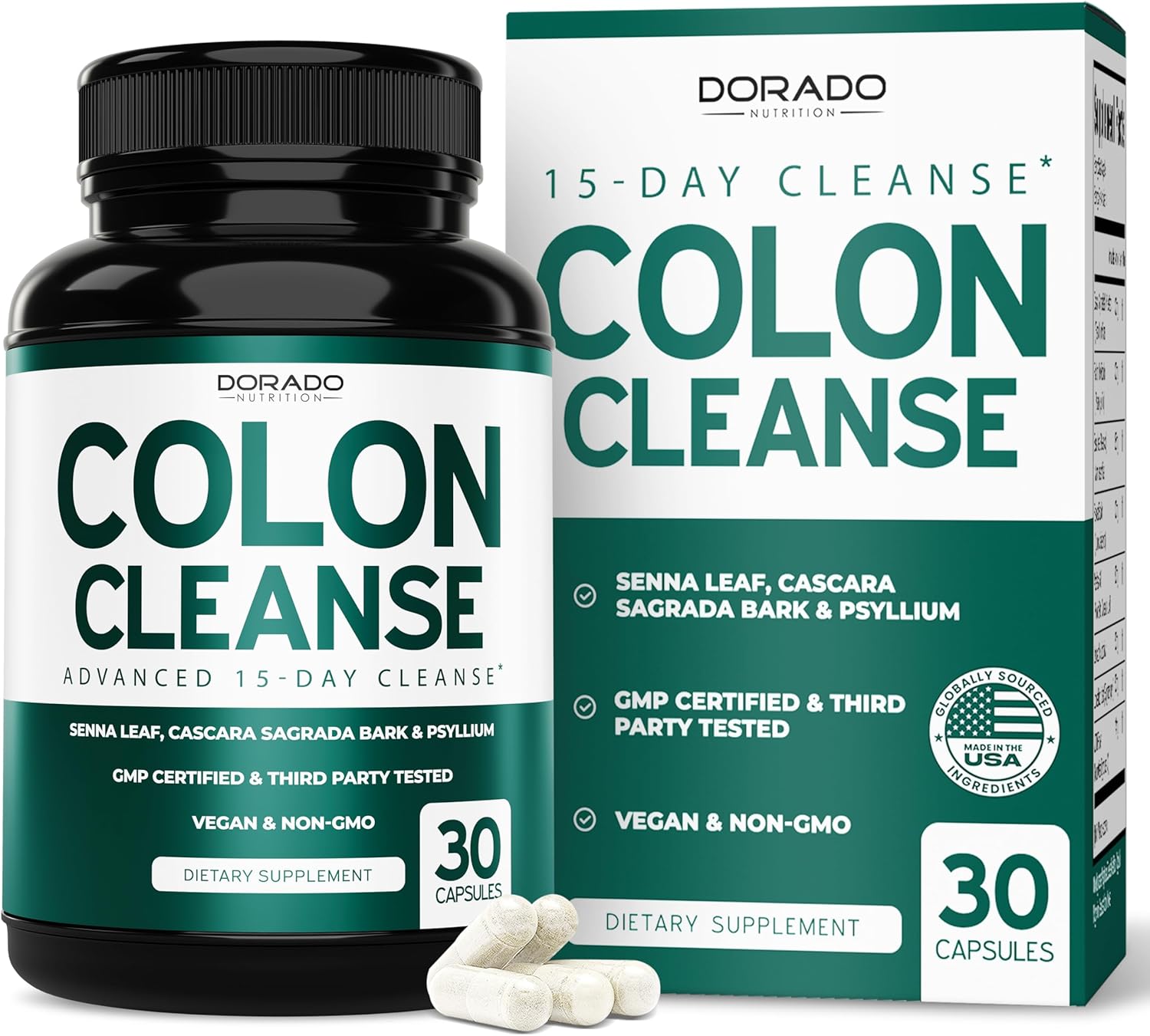 Dorado Nutrition Colon Cleanse - 30 Capsules