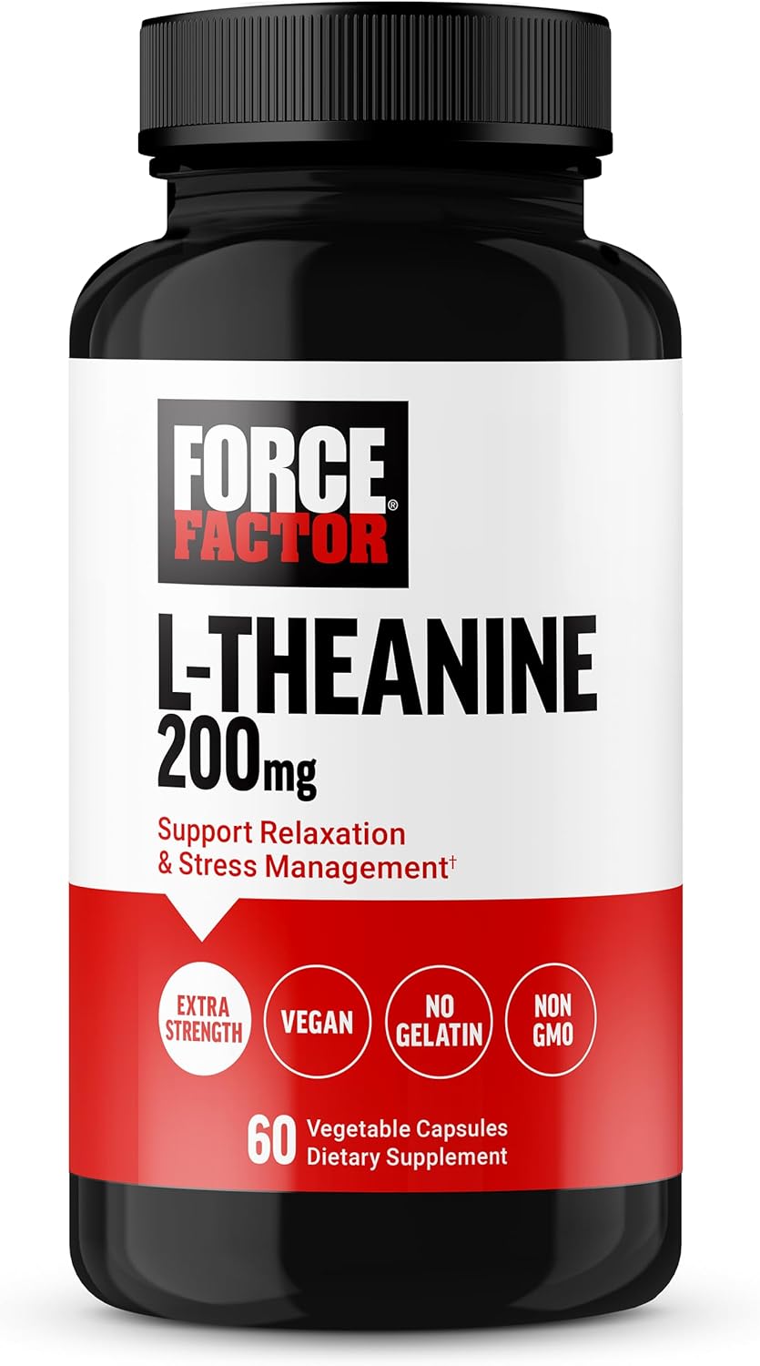 Force Factor L-Theanine - 200mg - 60 Vegetable Capsules