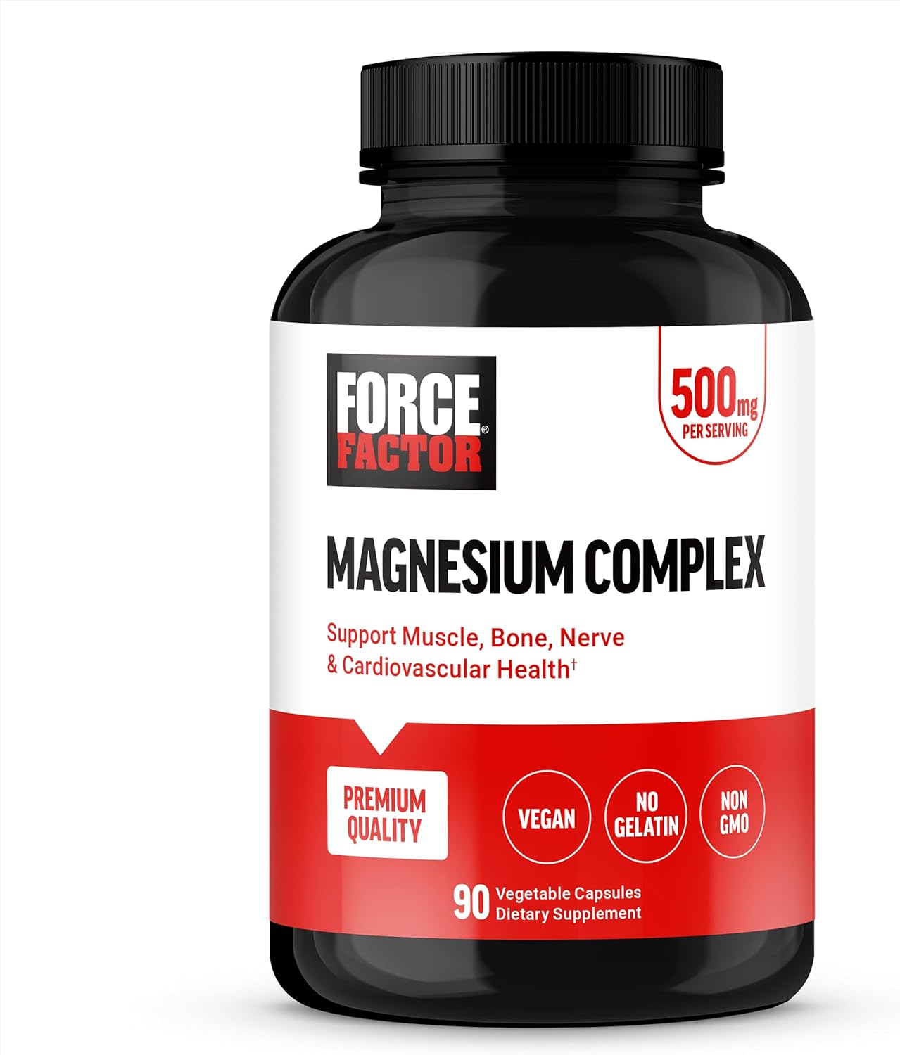 Force Factor Magnesium - 500mg - 90 Capsules