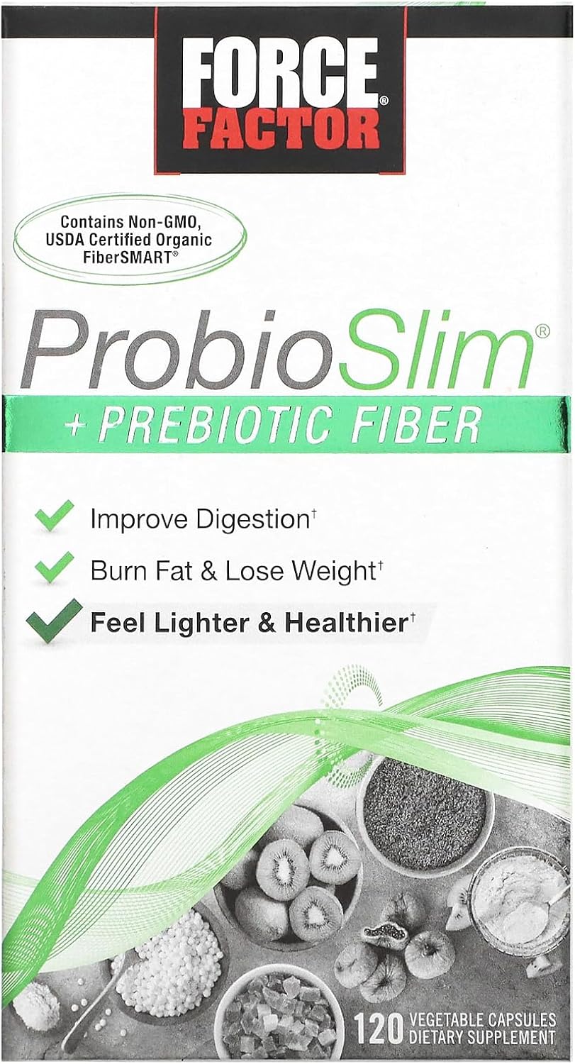Force Factor ProbioSlim + Prebiotic - 120 Capsules