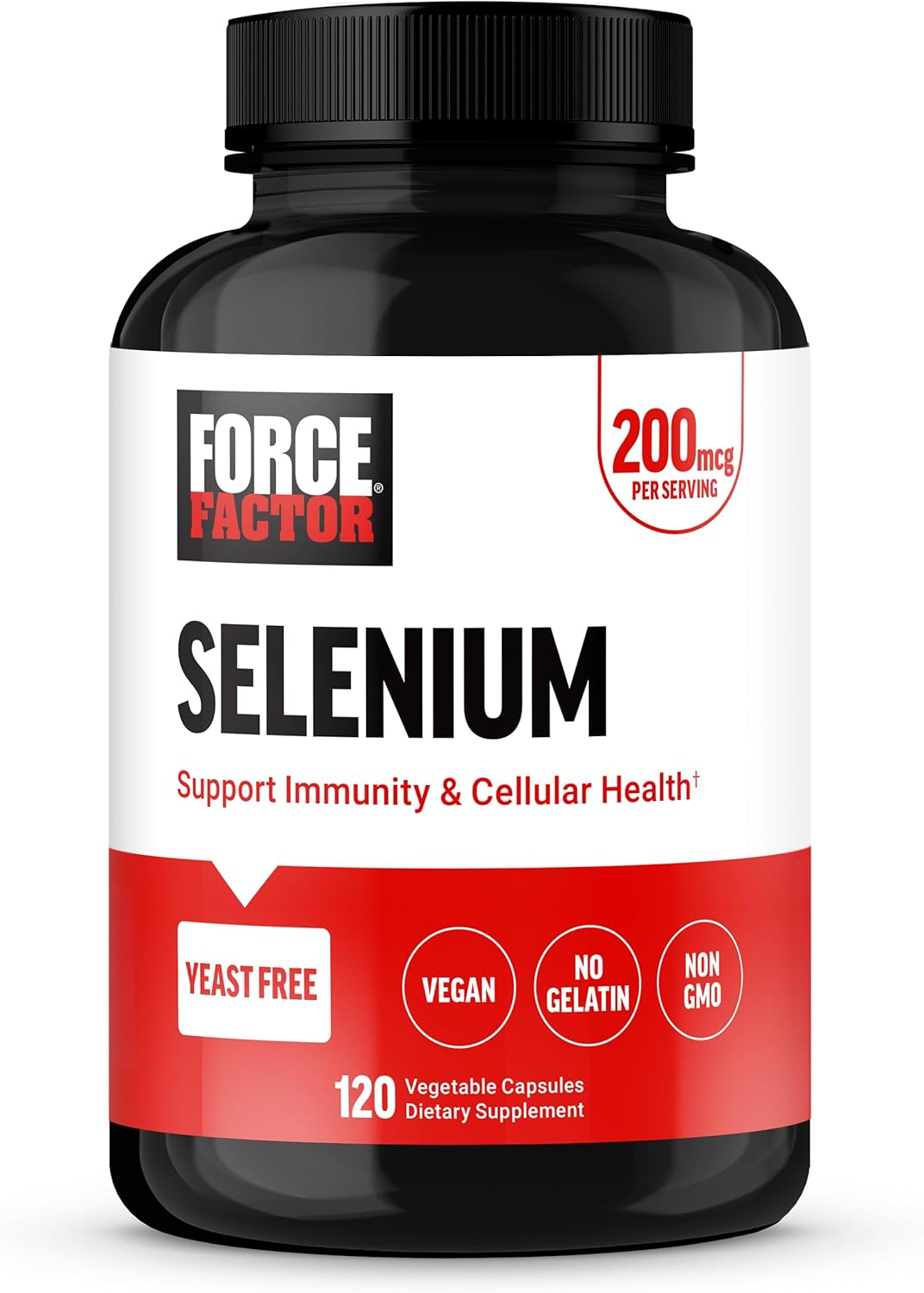 Force Factor Selenium - 200mcg - 120 Capsules