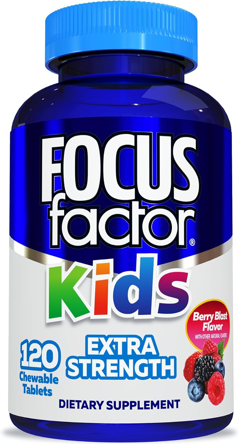 Focus Factor Kids with Phosphatidylcholine & Phosphatidylserine - 60 Chewable Tablets