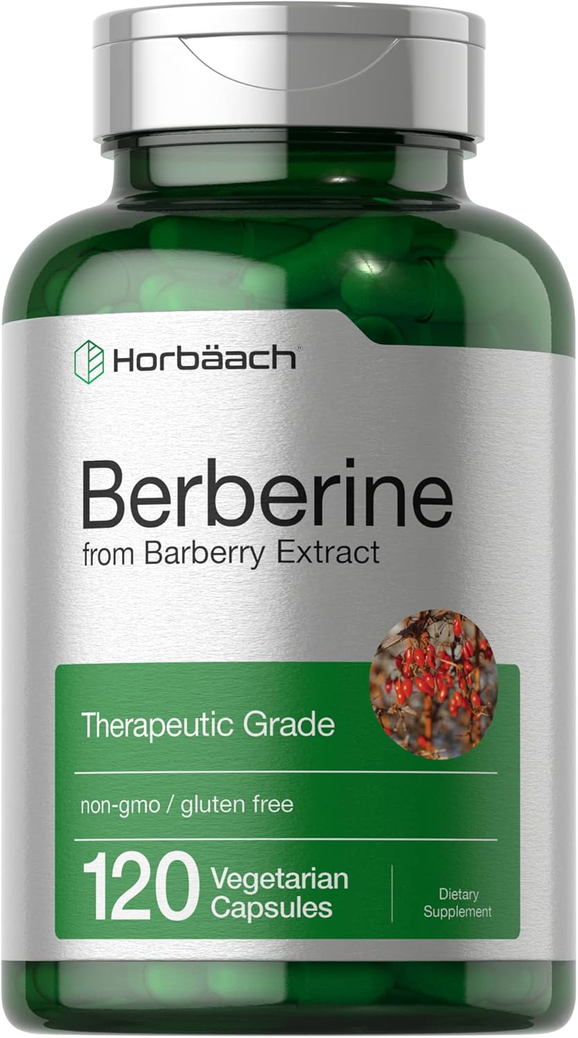 Horbäach Berberine from Barberry Extract - 120 Vegetarian Capsules