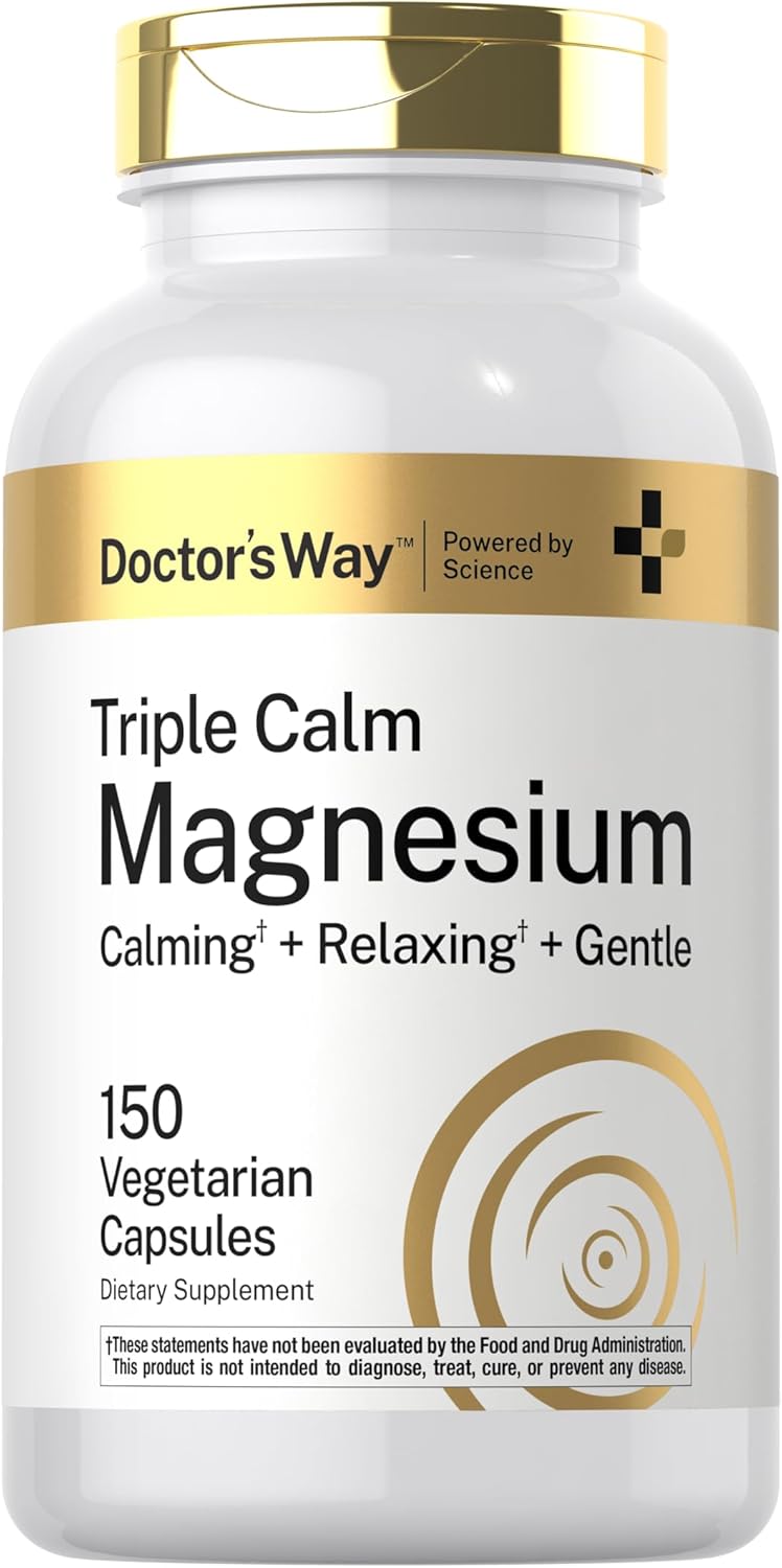 Horbaach Doctor's Way Triple Calm Magnesium - 150 Vegetarian Capsules