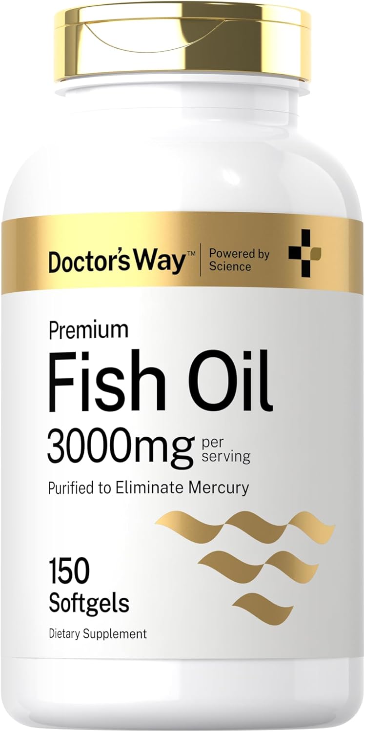 Horbaach Doctors Way Premium Fish Oil - 3000mg - 150 Softgels
