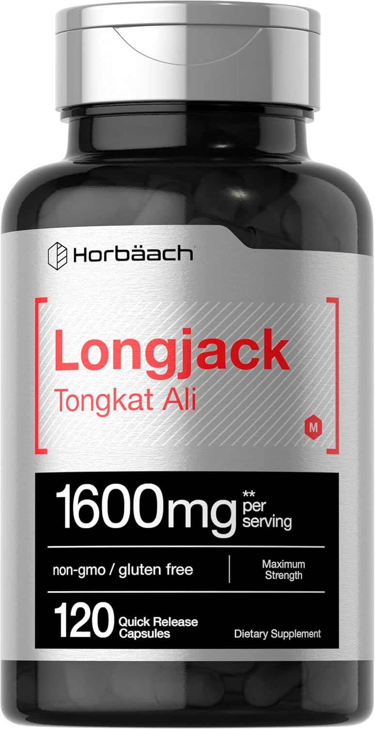 Horbäach Longjack Tongkat Ali - 1,600mg - 120 Capsules