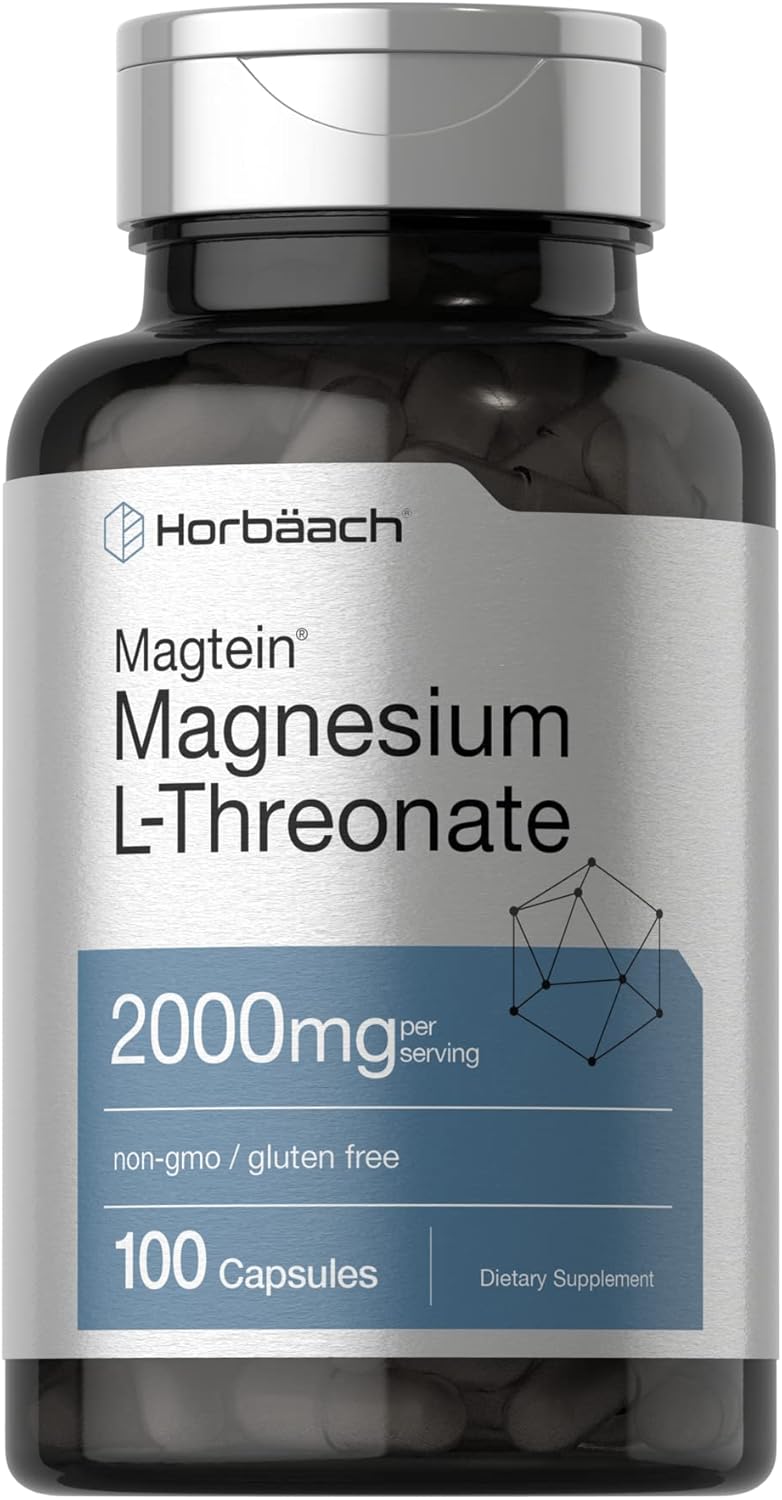 Horbäach Magtein Magnesium L-Threonate - 2000mg - 100 Capsules
