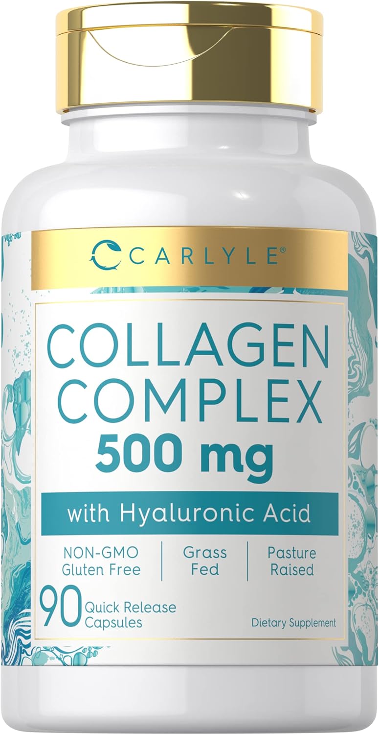 CARLYLE Collagen Complex with Hyaluronic Acid - 500mg - 90 Capsules