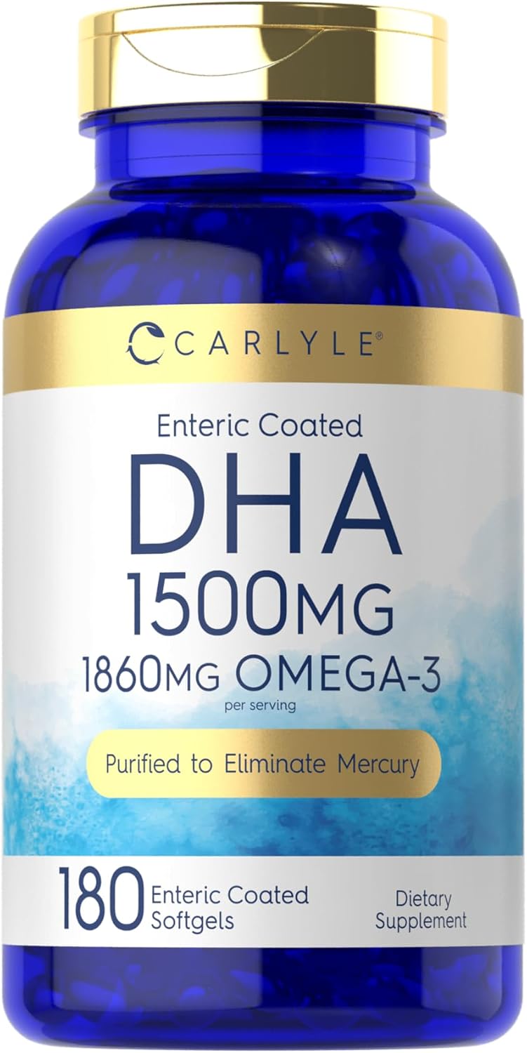 Carlyle DHA - 1500mg - 180 Enteric Coated Softgels