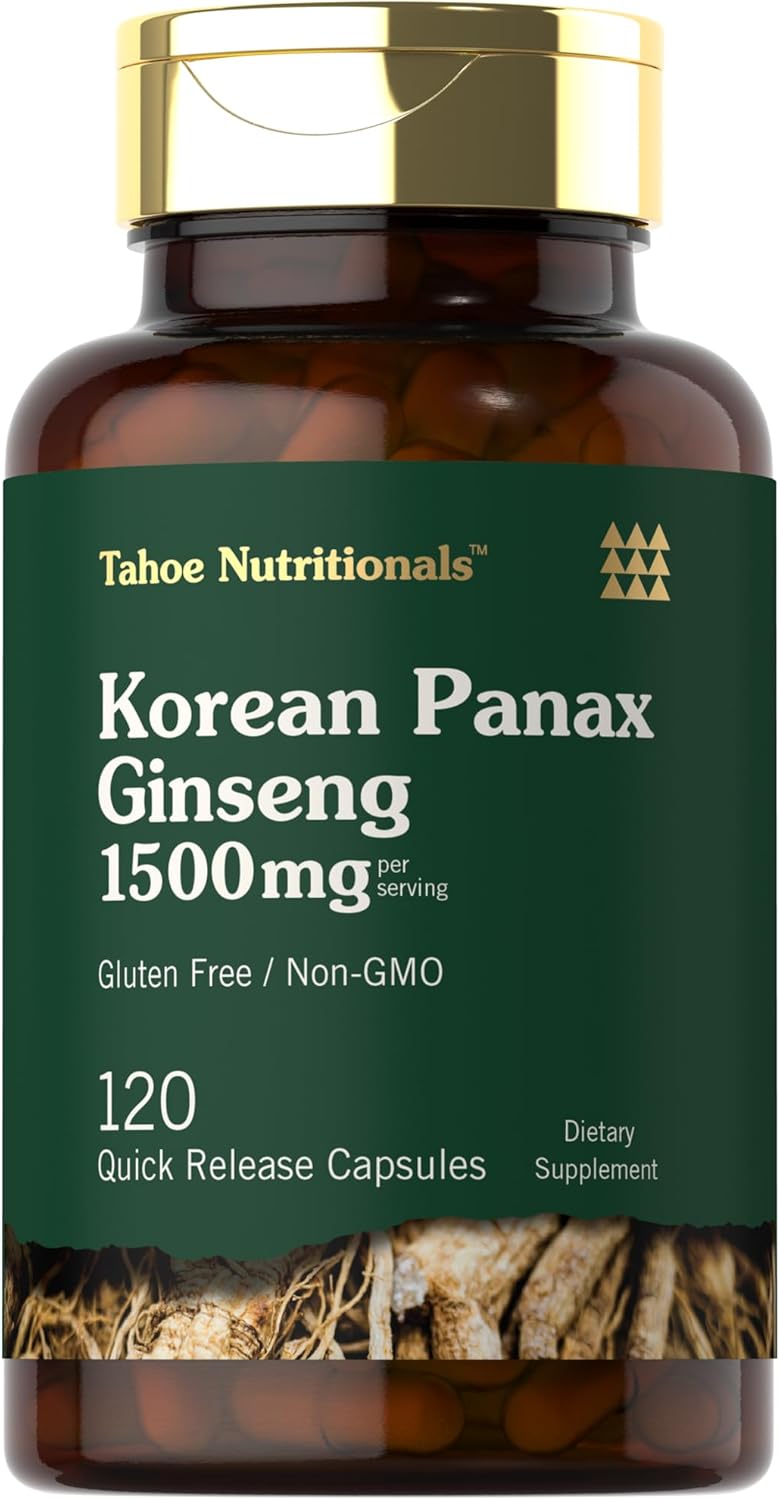 Carlyle Tahoe Korean Panax Ginseng - 1,500mg - 120 Capsules