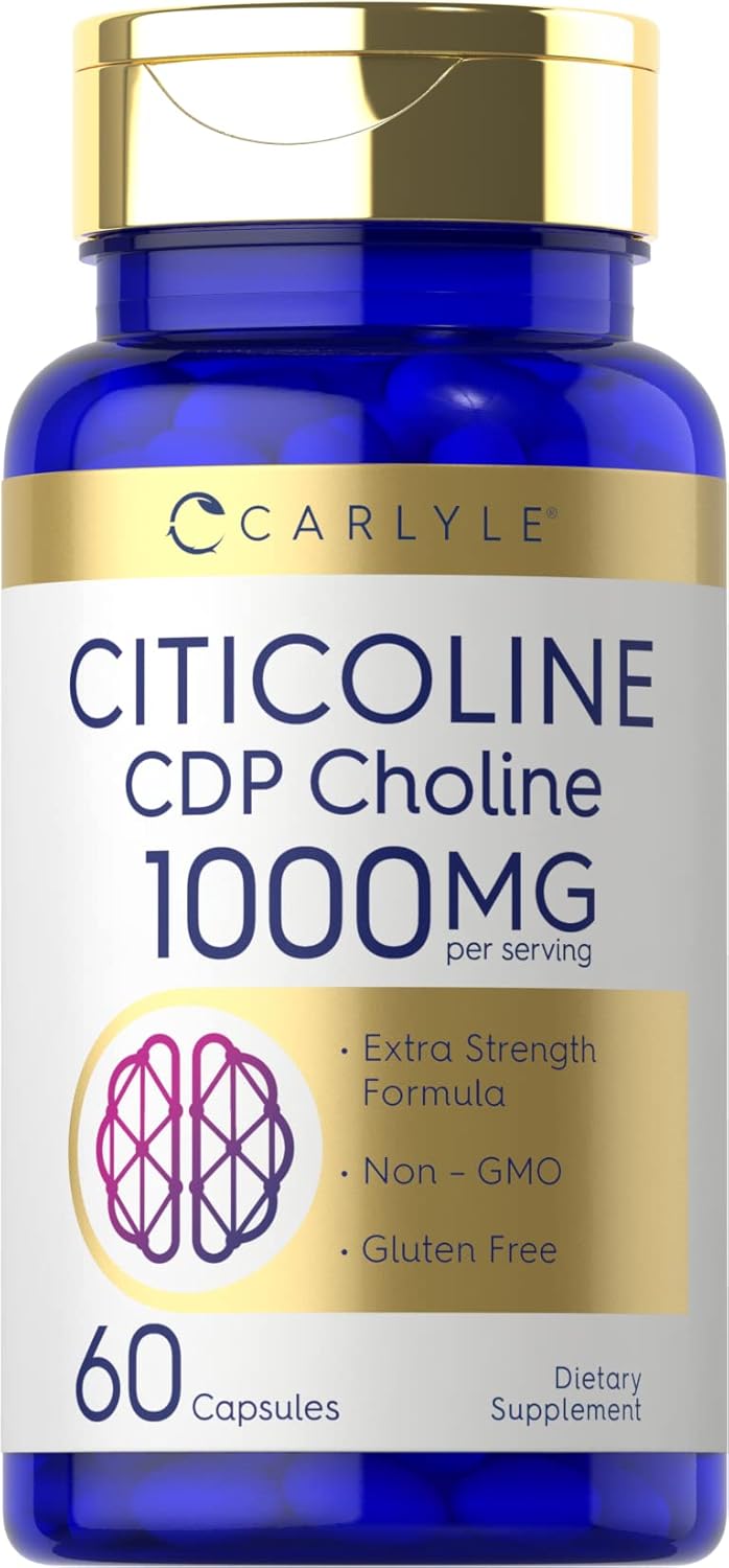 Carlyle Citicoline CDP Choline - 1000mg - 60 Capsules