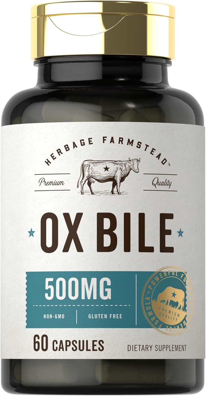 Carlyle Ox Bile - 500mg - 60 Capsules