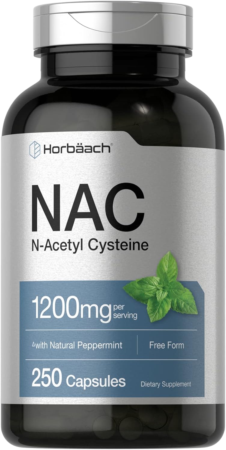 Horbäach NAC N-Acetyl Cysteine - 1200mg - 250 Capsules