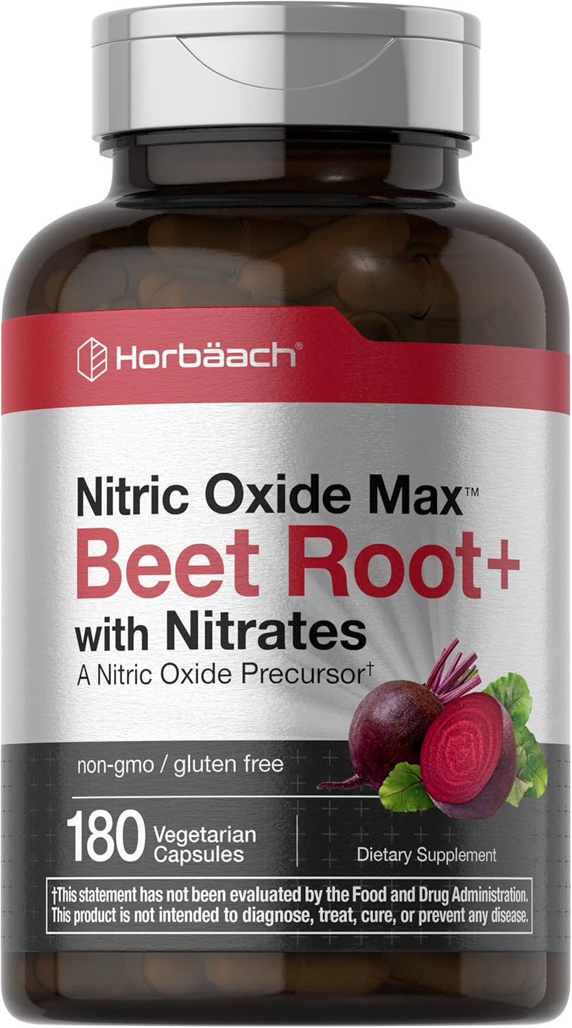 Horbäach Nitric Oxide Booster Beet Root - 180 Capsules