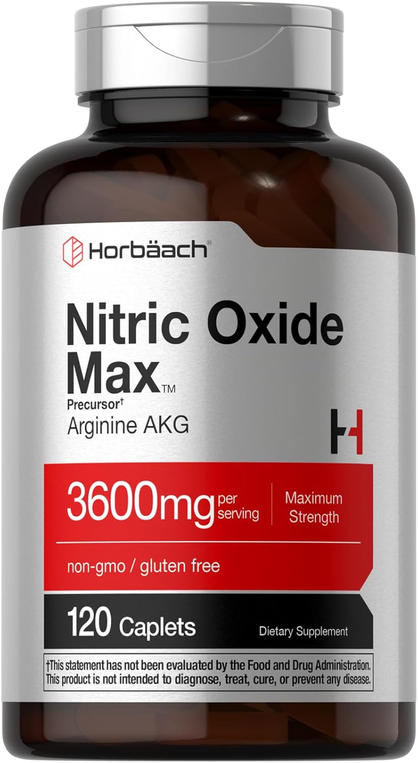 Horbäach Nitric Oxide Max - 3,600mg - 120 Caplets