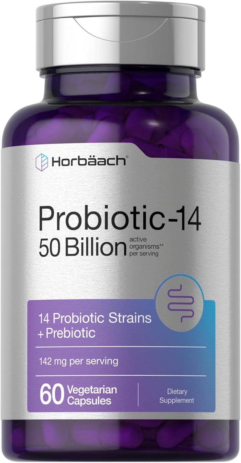 Horbäach Probiotic - 50 Billion - 60 Capsules