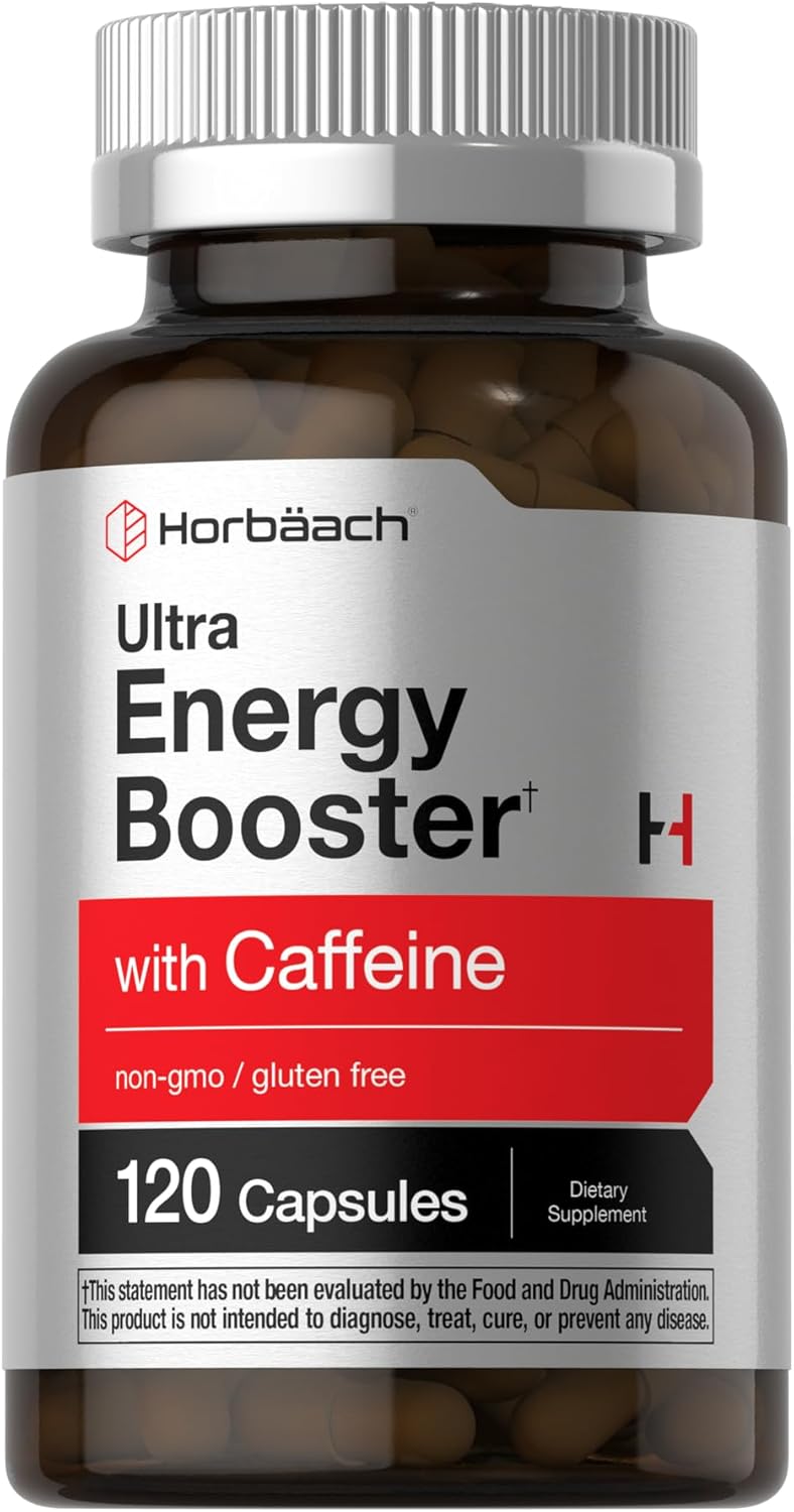 Horbäach Ultra Booster Energy With Caffeine - 120 Capsules