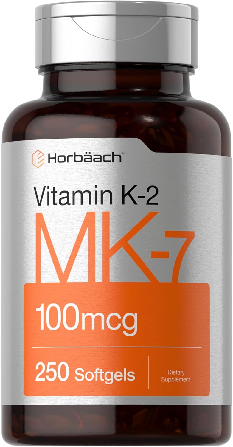 Horbaach Vitamin K-2 MK-7 - 100 mcg - 250 Softgels