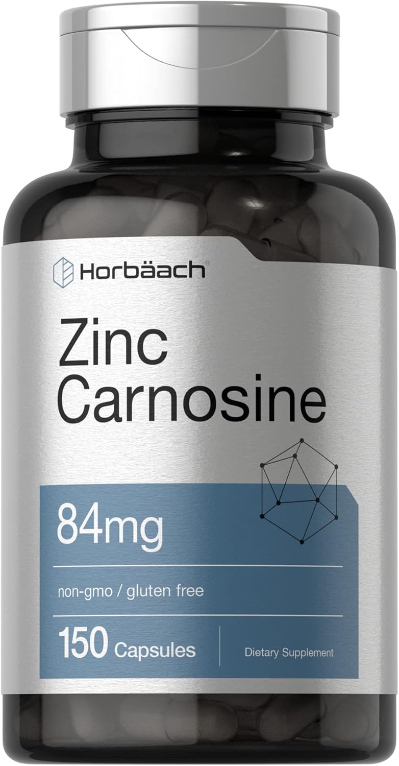 Horbäach Zinc Carnosine - 84mg - 150 Capsules