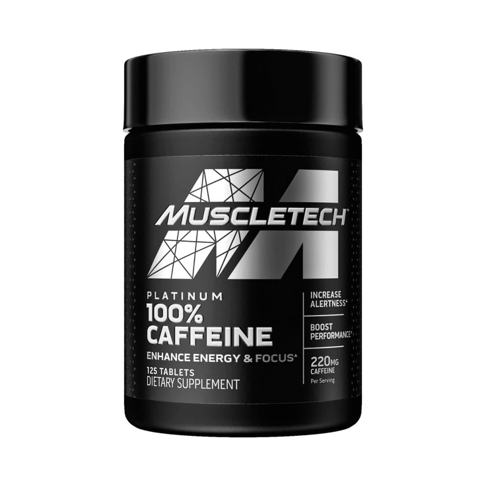 Muscletech 100% Caffeine - 220mg - 125 Tablets