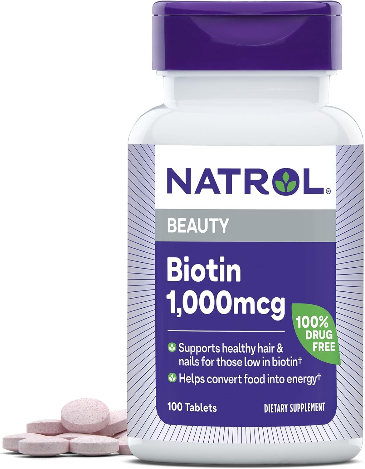 Natrol Biotin Beauty - 1,000mcg - 100 Tablets