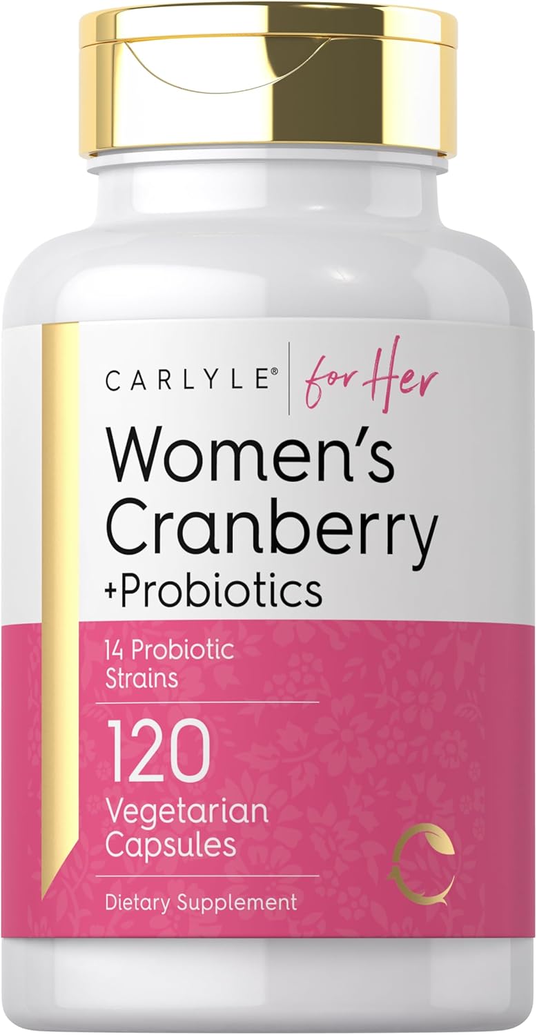 CARLYLE Women's Cranberry + Probiotics - 120 Capsules