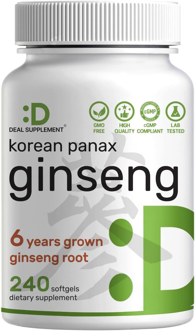 Deal Supplement Ginseng - 7,500mg - 240 Softgels
