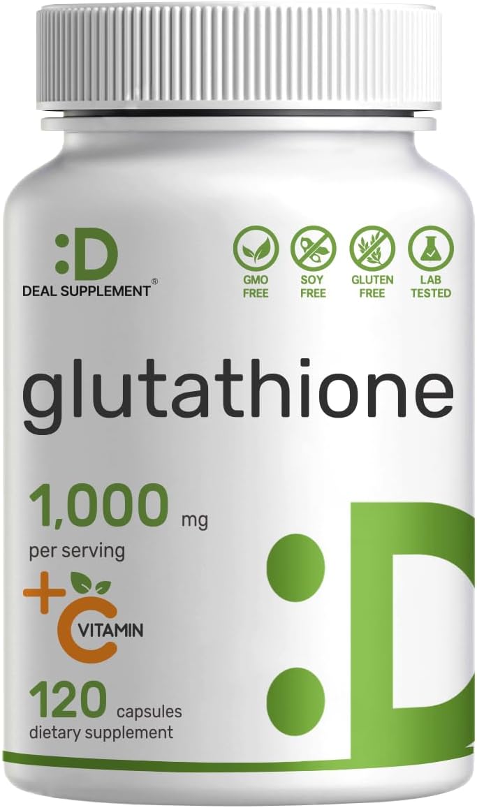 DEAL SUPPLEMENT Glutathione + Vitamin C - 1000mg - 60 Capsules