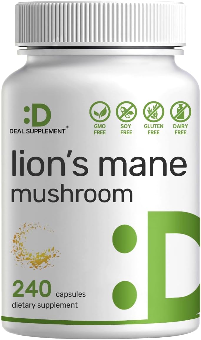 Deal Supplement Lion's Mane - 7,500mg - 240 Capsules
