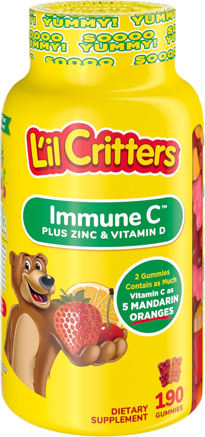 L'il Critters Immune C Plus Zinc & Vitamin D - 60 Gummies