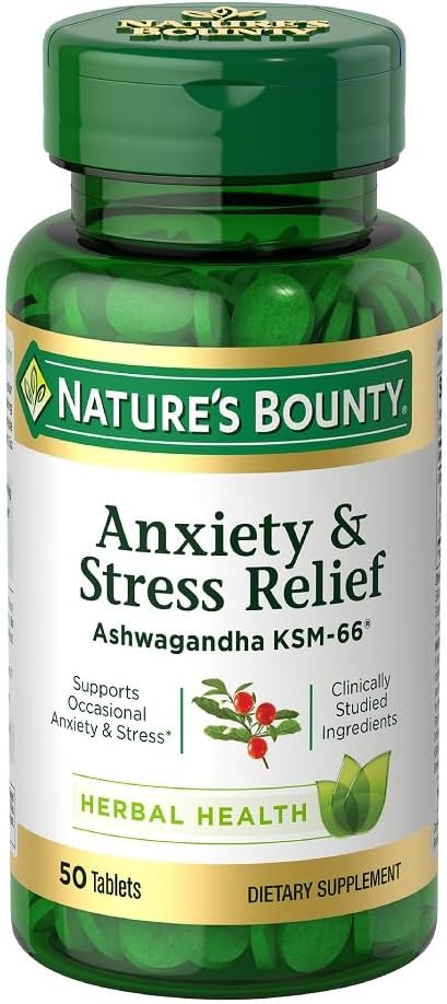 Nature's Bounty  Anxiety & Stress Relief - 50 Tablets