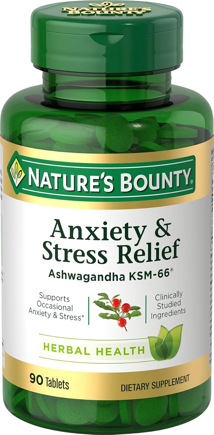 Nature's Bounty Anxiety & Stress Relief - 90 Tablets